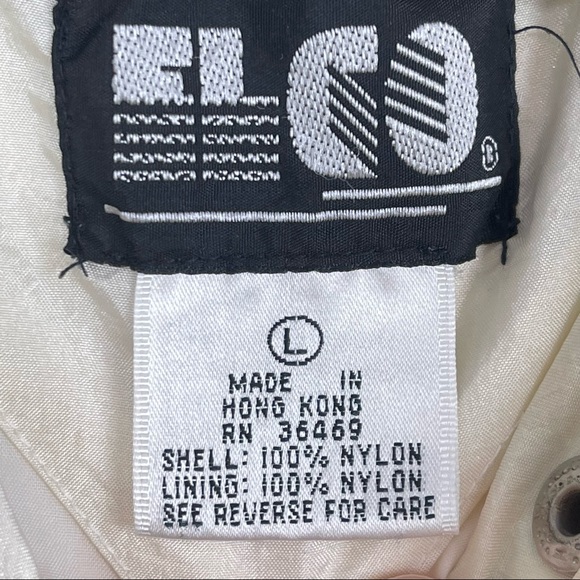 VINTAGE Pastel Quilt Print Zip Front Windbreaker Jacket - Picture 3 of 6